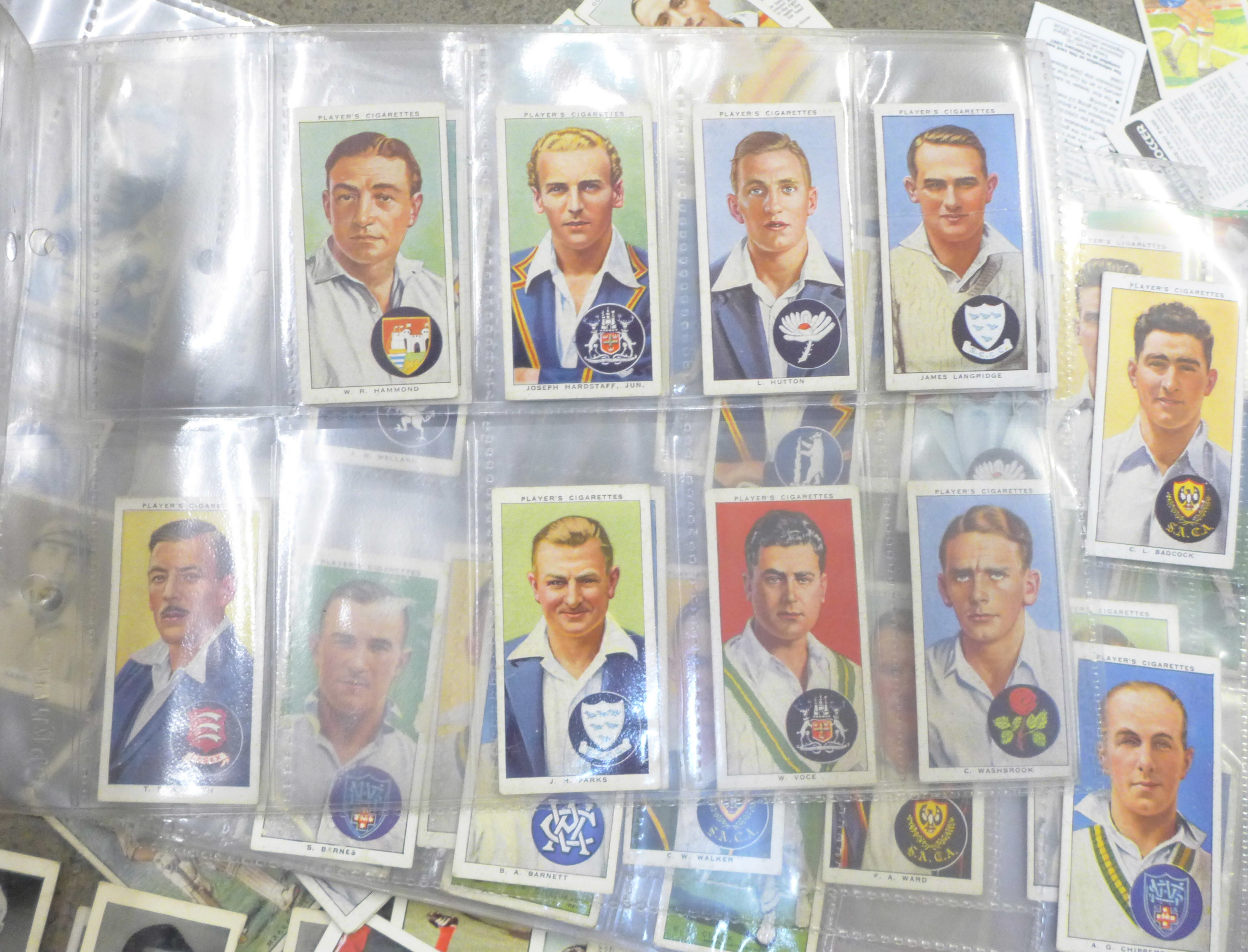 Cigarette cards; football and cricket cigarette and trade cards, loose and in albums includes Panini - Image 9 of 10