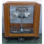 A Stanton Instruments set of balance scales, cased