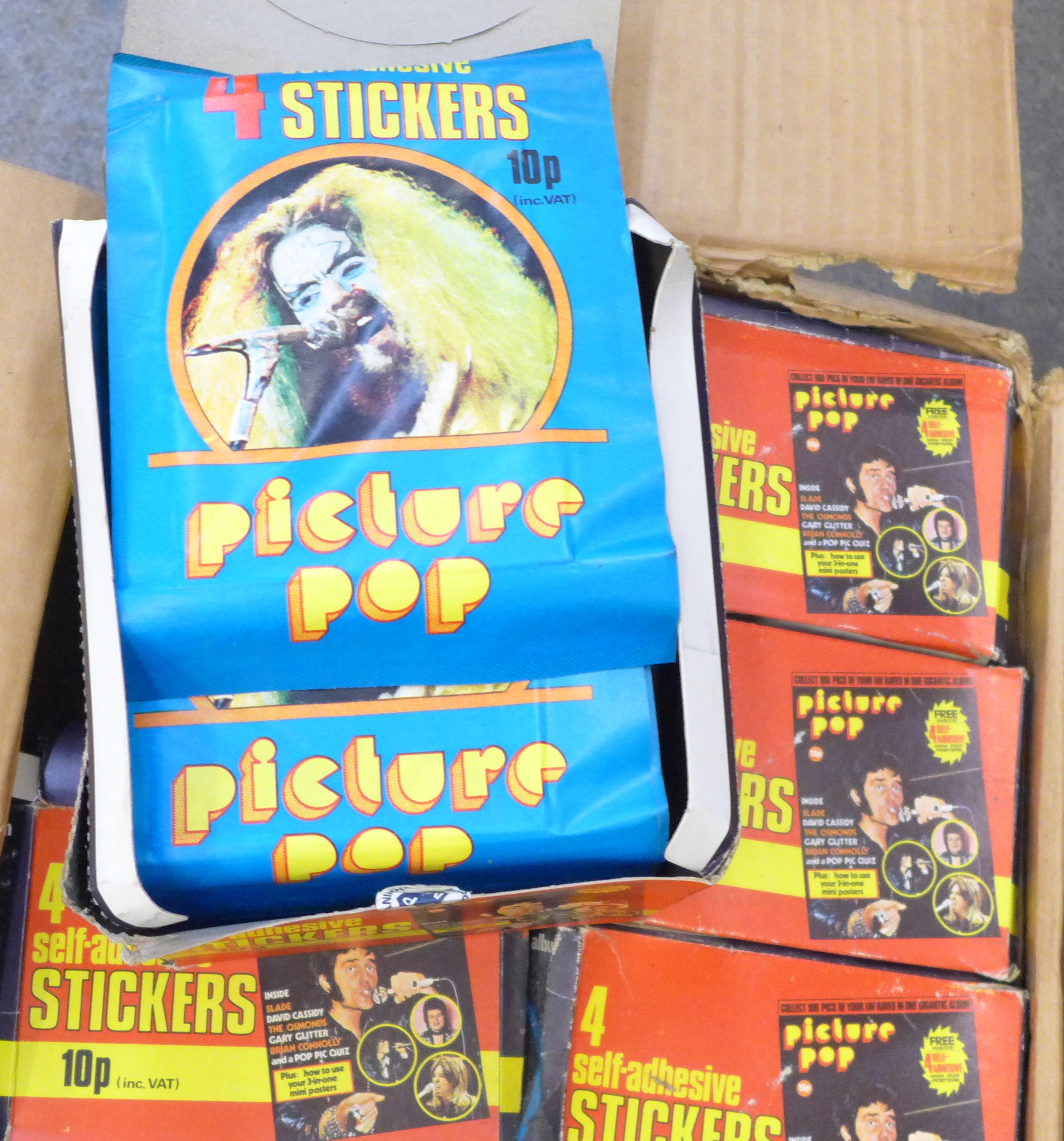 Ten boxes of Panini Picture Pop stickers, each box contains seventy-five packs, four self-adhesive - Image 2 of 4