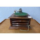 A table top gramophone