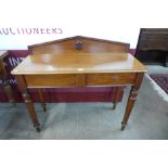 A Victorian mahogany single drawer hall table
