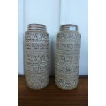 A pair of West German vases