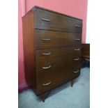 A Stag afromosia chest of drawers