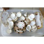 A collection of Royal Albert tea ware, 25 pieces of Old Country Roses, 14 pieces of Tenderness and