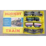 Hornby O gauge no. 31 clockwork passenger train set, boxed