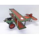 A Meccano model aircraft