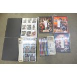 Xena: Warrior Princess DVD Collection, three picture tiles, a box of collectors cards and albums