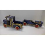 Two Meccano models, vintage car and truck