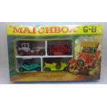 A Lesney Matchbox G-5 Famous Cars of Yesteryear box set, box creased