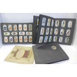 Three albums of cigarette cards and a John Player 1937 Coronation album