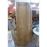 A set of four Victorian pine cupboard doors