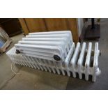 Two cast iron radiators