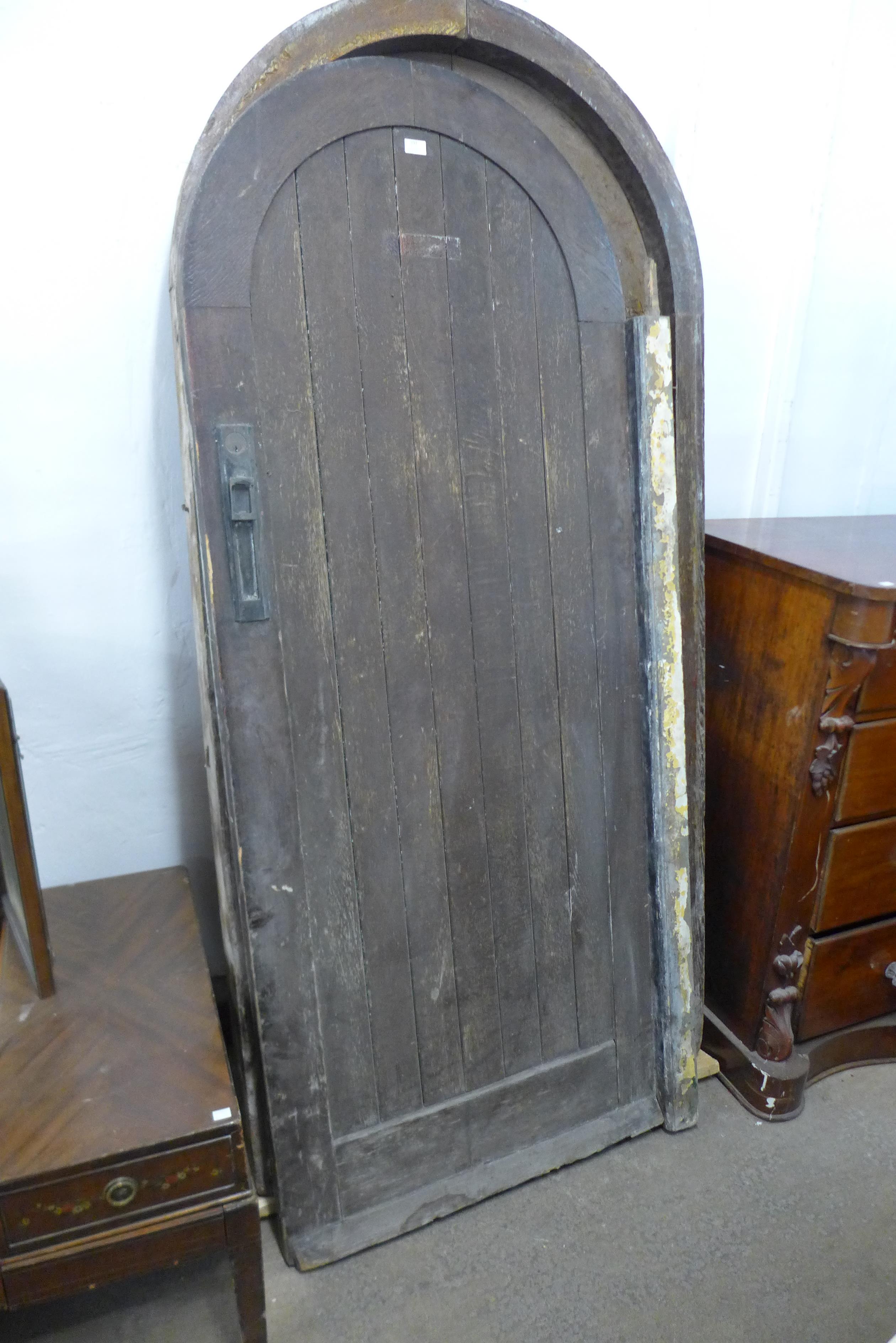 Two 19th Century oak arched doors