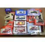 A collection of thirty-eight Lledo model vehicles, boxed