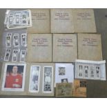 A complete set of English Topical Times, large panel portraits and a set of the mini panel