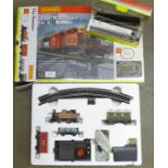 A Hornby electric train set, The Rambler, boxed and a Hornby track pack system, boxed