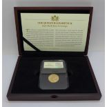 A Queen Elizabeth II 1926 Birth Year Sovereign with Pretoria mark, cased with certificate