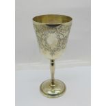 A silver goblet, Birmingham 1969, 126g