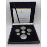 A Queen Victoria Jubilee portrait 1887-1893 silver coin set