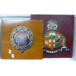 Two railway crests, Midland & Great Northern Joint Railway and Midland