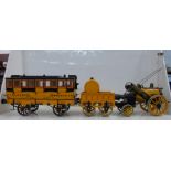 A Hornby 3.5 inch gauge live steam Stephenson's Rocket, including tender and Liverpool and