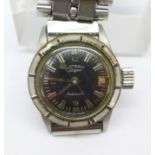 A lady's Rotary automatic wristwatch with black dial