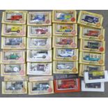 A collection of twenty-five mainly Lledo model vehicles, all boxed