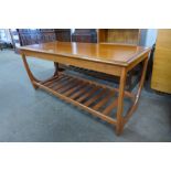 A teak coffee table