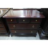 A Stag Minstrel mahogany chest of drawers