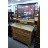 An oak dressing chest