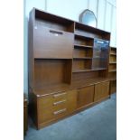 A teak room divider