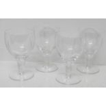 A set of four 1930 Westchester pattern Stuart crystal glasses