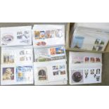 A collection of 131 Benham commemorative stamp covers, some signed