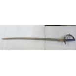 A sword, no scabbard, blade 89cm