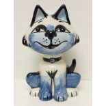 A Lorna Bailey 'Cheeky the Cat' figure, signed on the base, 13cm