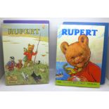 Two reproduction limited edition Rupert the Bear annuals, 1955 and 1959