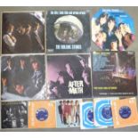 The Rolling Stones, ten singles/EP's, six LPs including original pressings of the first two albums