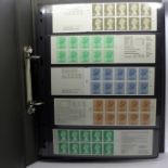 Stamps; GB booklets (64) all with cylinder numbers, face value alone exceeds £80