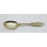 A sterling silver Tiffany & Co. spoon, 40g, with initials