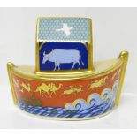 A Royal Crown Derby Noah's Ark paperweight, boxed