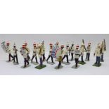 Bahamas Police Band metal marching figures