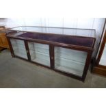 A large mahogany shop counter/cabinet