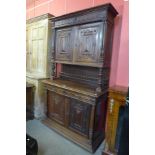 A 19th Century French Henri II style carved oak buffet