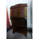 An Edward VII mahogany students bureau