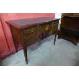 An Edward VII inlaid rosewood lady's writing table