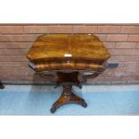 A Victorian lady's mahogany sewing table