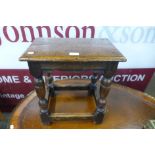 A 17th Century style joint oak stool