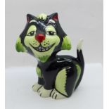 A Lorna Bailey 'Growler the Cat', 13cms, signed on the base