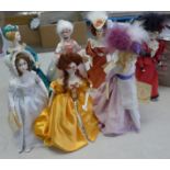 Seven Halcyon Creations costume dolls