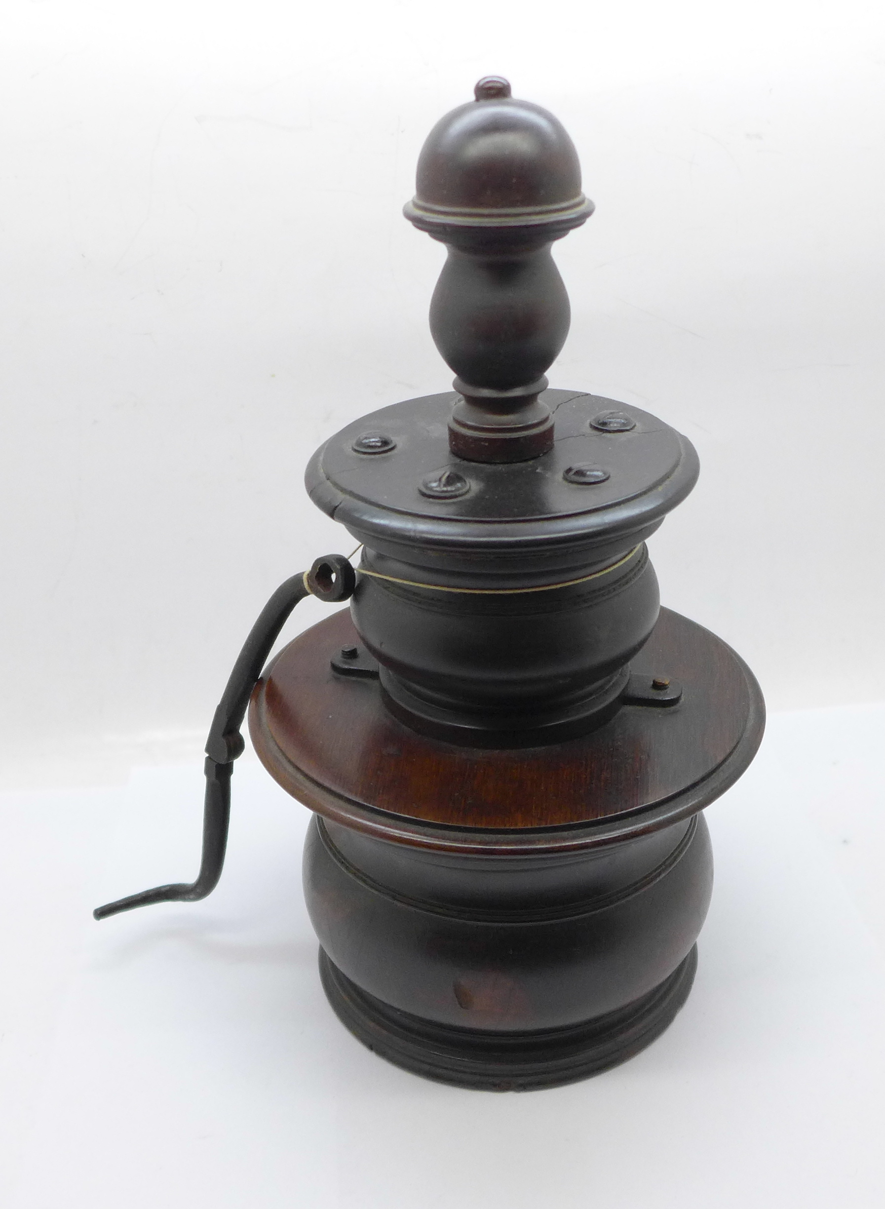 A vintage coffee grinder